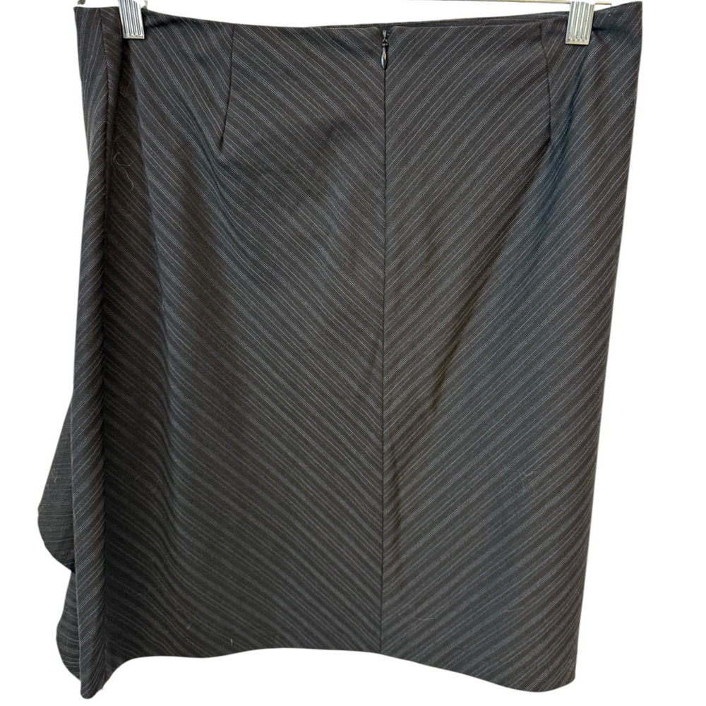 Development Ruched Ruffle Pinstripe Skirt 8 - Picture 4 of 5